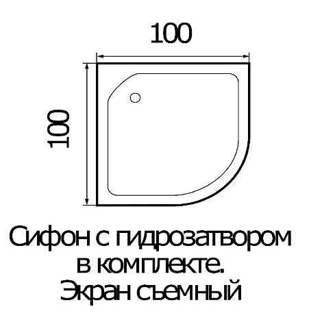 Душевая кабина River Desna 100/26 MT с гидромассажем