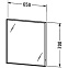 Зеркало с подсветкой Duravit L-cube LC738000000