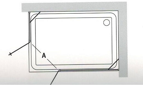 Душевой уголок Vegas AFA-F 80*100 01 10 dx