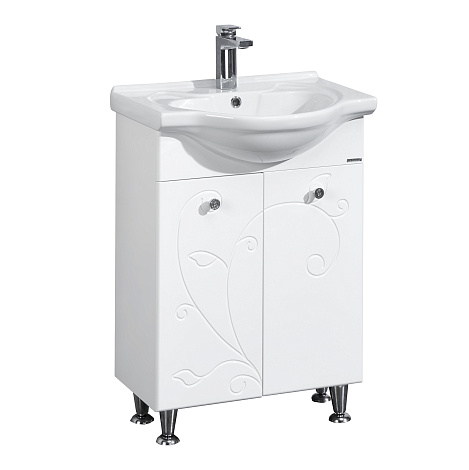 Комплект мебели Aquaton Лиана 65 (1A165701LL010) (Тумба+раковина+зеркало)