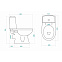 Унитаз Santek Цезарь 1WH301745 2 режима