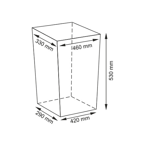 Корзина для белья с крышкой WasserKRAFT Ammer WB-370-L