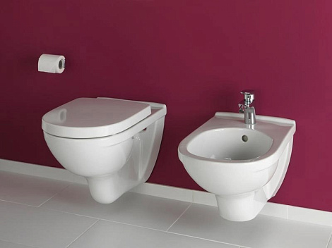 Подвесной унитаз Villeroy&Boch O.novo 5660H1R1 с сиденьем микролифт