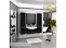 Комплект мебели Aquaton Ария 80 (1A141701AA950) чёрный глянец (Тумба+раковина+зеркало)