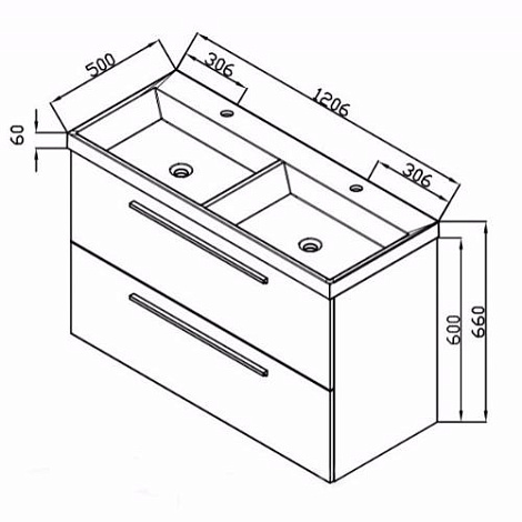 Тумба с раковиной Kolpa Jolie Ouj 120 WH/WH белая