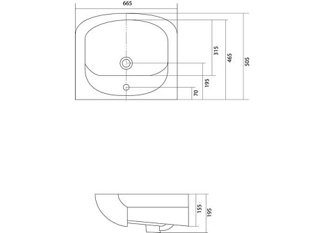 Раковина Aquaton Акваполо-6533 1WH110162