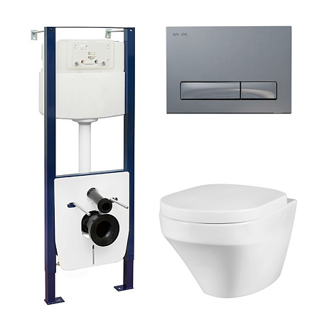 Комплект унитаз Am.Pm Inspire I012702/I014151/C501700SC с инсталляцией