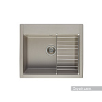 Кухонная мойка Aquaton Делия 60 1A715232LD250 серый шелк