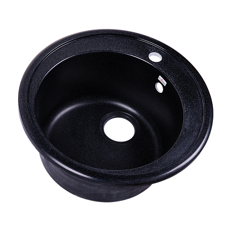 Кухонная мойка Rossinka RS51R-Black, черная