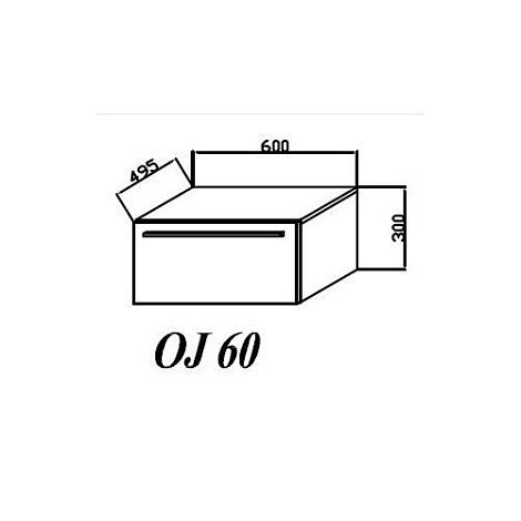 Шкаф Kolpa Jolie OJ 60 WH/WH белый