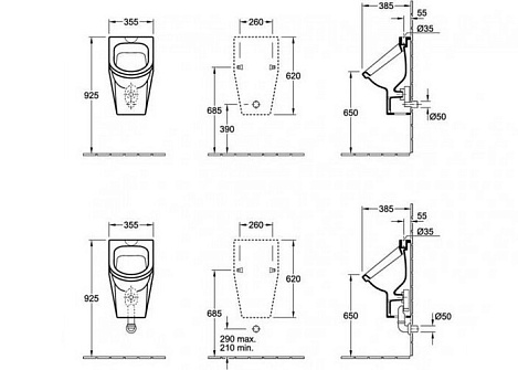 Писсуар Villeroy&Boch Omnia architectura 55730501