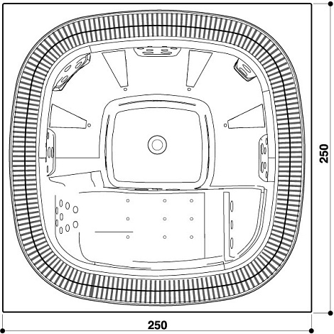 Мини-бассейн Jacuzzi ENJOY 250x250 9445-02452 № 52 Белый