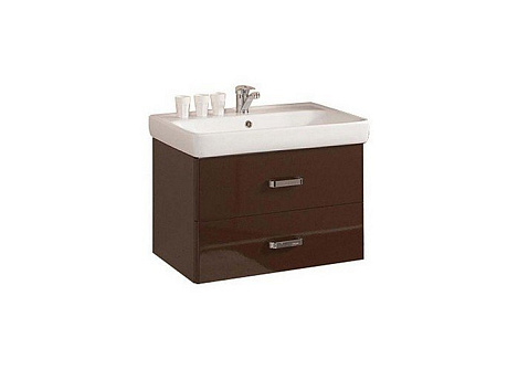 Комплект мебели Aquaton Америна 80 (1A137701AM430) темно-коричневый (Тумба+раковина+зеркало)