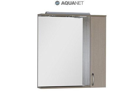 Шкаф-зеркало Aquanet Донна 80 (168930) светлый дуб