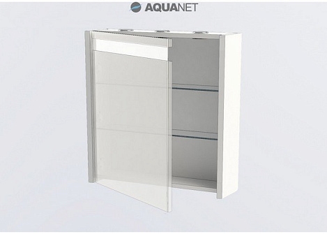 Шкаф-зеркало Aquanet Лайн 60 (164932) белое