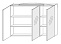Зеркальный шкаф Gorenje Oasis F 105.14 L Led (910510) антрацит