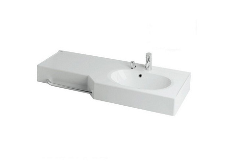 Комплект мебели Aquaton Отель 127 L (1A70113WOT01L) (Раковина+зеркало+полка)