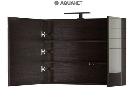Шкаф-зеркало Aquanet Нота 90 (159110) венге