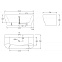 Акриловая ванна BELBAGNO 165x78x58 BB74-1650
