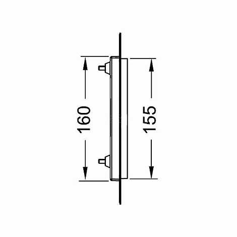 Монтажная рамка Tece Square 9240649 хром