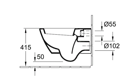 Комплект унитаз Villeroy&Boch Subway 2.0 Plus 560010R1P+9M68S101+458.124.21.1 с инсталляцией