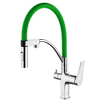 Смеситель для кухни Lemark Comfort LM3074C-Green с подключением к фильтру с питьевой водой