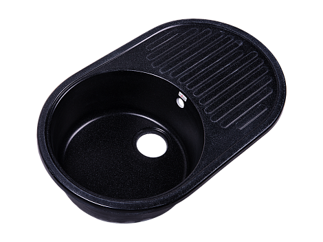 Кухонная мойка Rossinka RS74-46RW-Black, черная