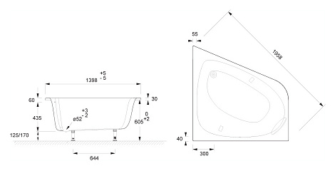 Акриловая ванна Jacob Delafon ODEON UP 140x140 E6070RU-00