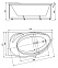 Акриловая ванна Акватек Бетта 170x97 правая