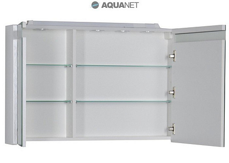 Шкаф-зеркало Aquanet Лайн 90 (164934) правостороннее белое
