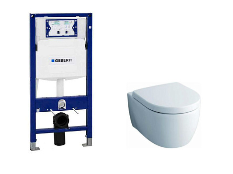 Комплект  унитаз Keramag Icon Set iCon 57413+111.300 с инсталляцией + сиденье