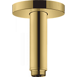 Потолочное подсоединение hansgrohe S 27393990 100 мм, полированное золото