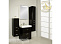Комплект мебели Aquaton Америна 60 М L (1A168901AM950) черный (Тумба+раковина+зеркало)