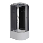Душевая кабина Niagara Eco 100x80 E100/80/40L/TN черный/серебро