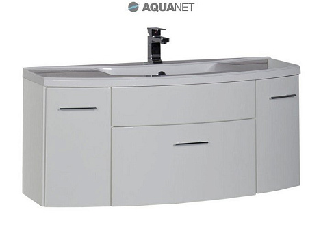 Тумба с раковиной Aquanet Тренто 120 (156500+152905) белая
