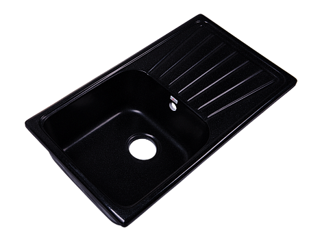 Кухонная мойка Rossinka RS81-46SW-Black, черная