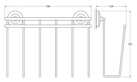 Газетница FBS Standard STA 052