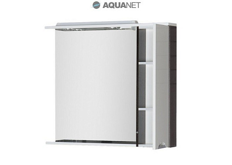 Шкаф-зеркало Aquanet Гретта 100 (173996) белое/венге