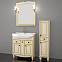 Комплект мебели ASB-Woodline Верона 75 9077K.1 бежевый (Тумба+раковина+зеркало+светильники)