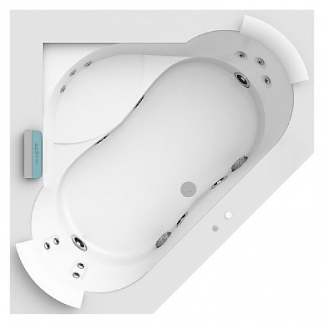 Акриловая ванна Jacuzzi Aura 164x164 9443-740A+7202-06210