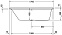 Акриловая ванна Duravit P3 Comforts 700375 170x75 700375000000000
