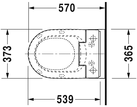 Унитаз подвесной Duravit Rimless 2563590000