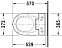 Унитаз подвесной Duravit Rimless 2563590000