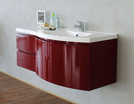 Тумба под раковину Belbagno PROSPERO-1200 PROSPERO-1200-3C-SO-RB-RIGHT, Rosso Brilliante