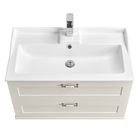 Тумба под раковину Aquaton Леон 80 (1A186301LBPS0) дуб белый