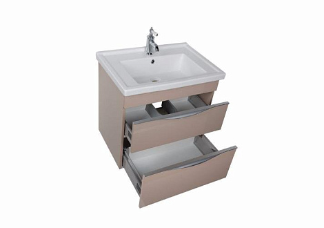 Тумба с раковиной Aquanet Эвора 70 (184004+182323) цв.капучино
