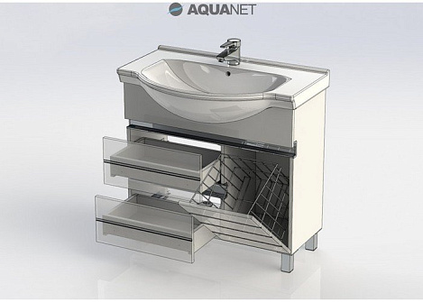 Тумба под раковину Aquanet Доминика 80 (172375) белая