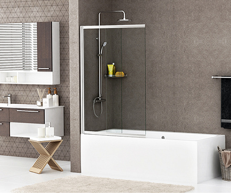 Шторка для ванны WasserKRAFT Main 41S02-80WS WasserSchutz