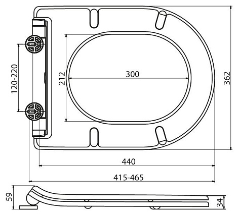 Сиденье BelBagno GARCIA BB123SC