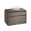 Тумба с раковиной Villeroy&Boch Legato B12400FQ+51510001, дуб-графит